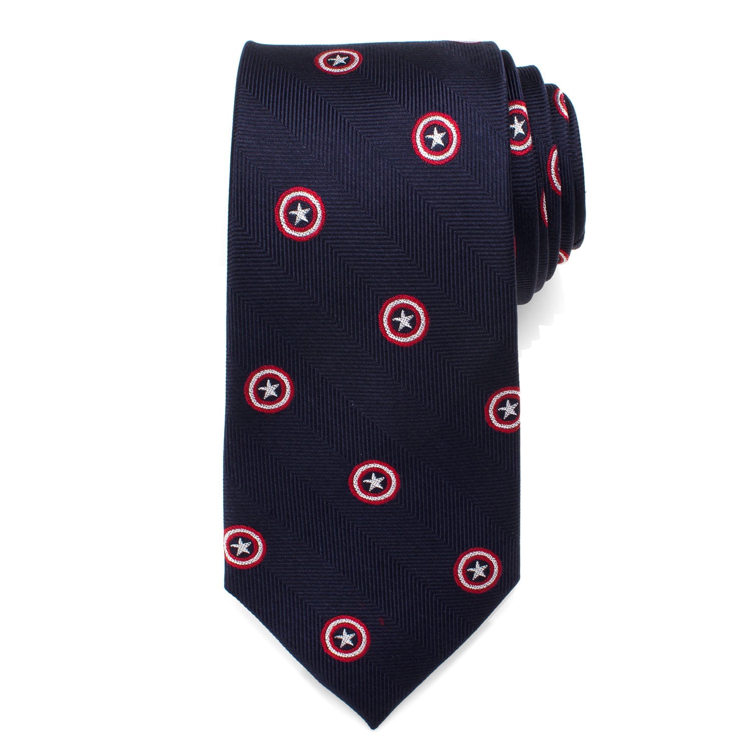 Marvel Captain America Navy Tie by Cufflinks.com