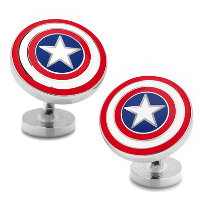 Marvel Captain America Shield Cufflinks by Cufflinks.com