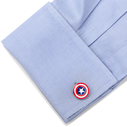 Marvel Captain America Shield Cufflinks by Cufflinks.com