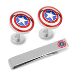 Marvel Captain America Cufflinks and Tie Bar Gift Set