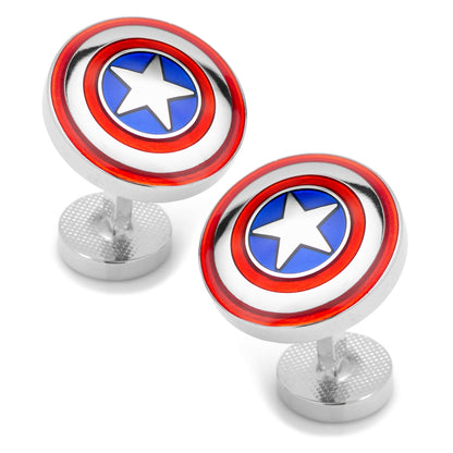 Marvel Avengers Captain America Shield Cufflinks by Cufflinks.com