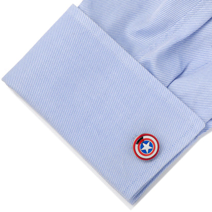 Marvel Avengers Captain America Shield Cufflinks by Cufflinks.com