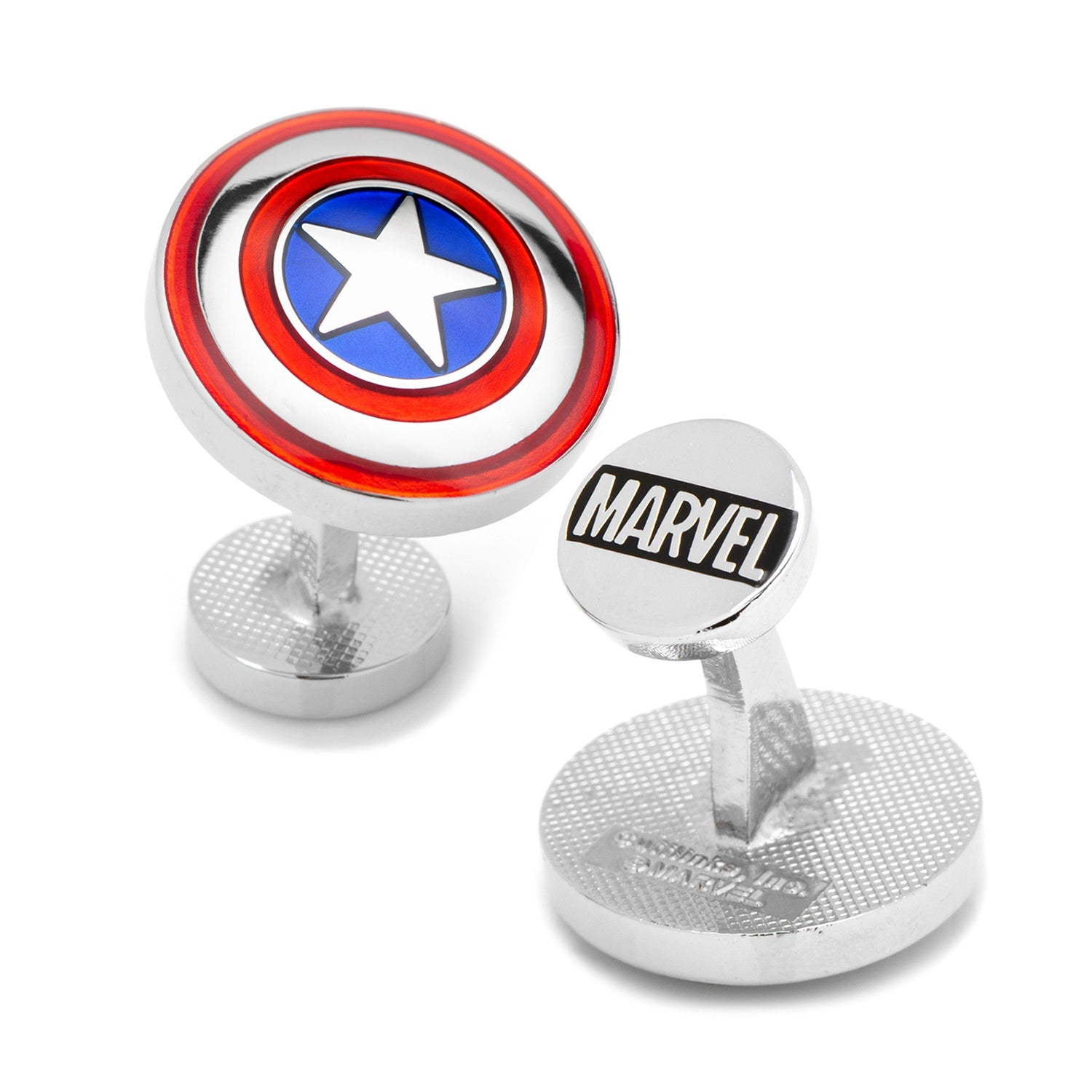 Marvel Avengers Captain America Shield Cufflinks by Cufflinks.com