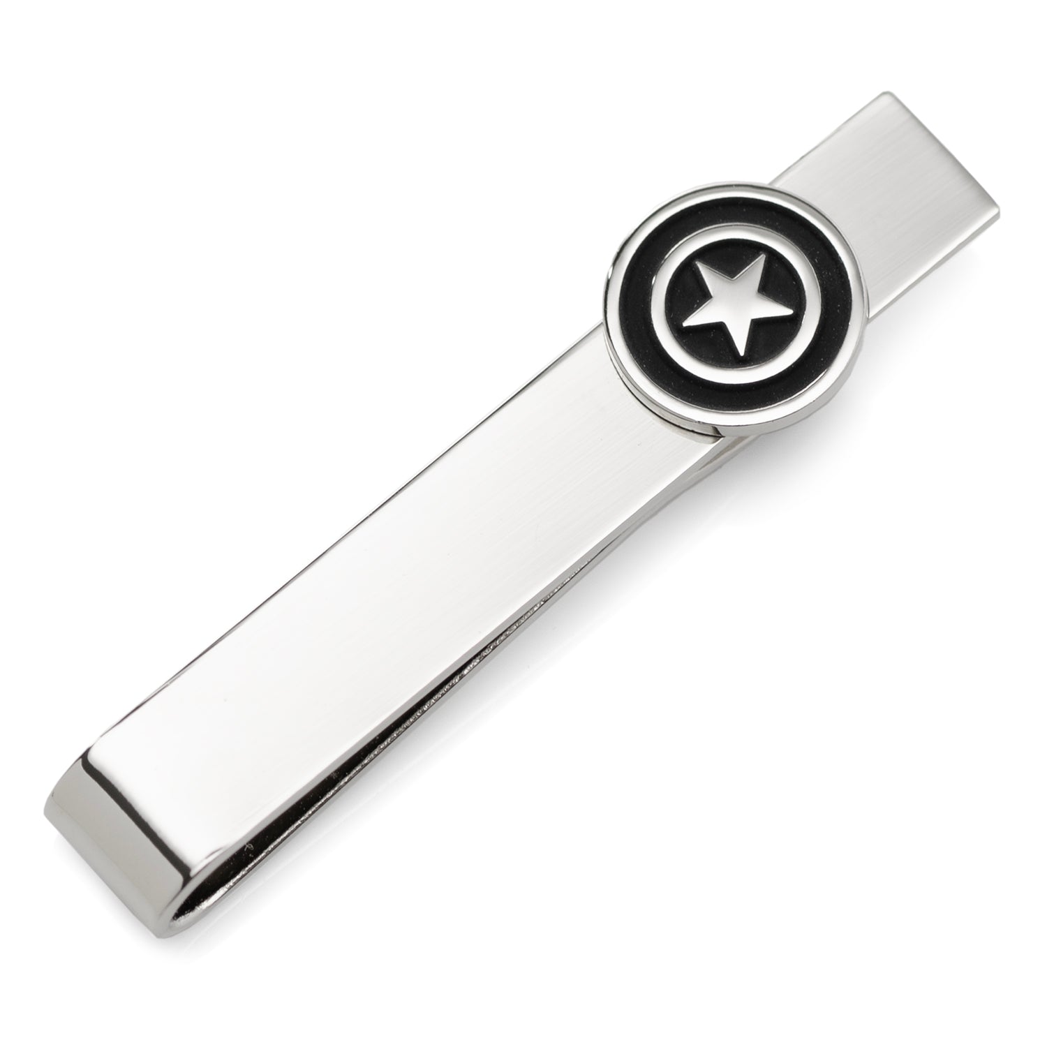Marvel Captain America Silver Hidden Message Tie Bar by Cufflinks.com