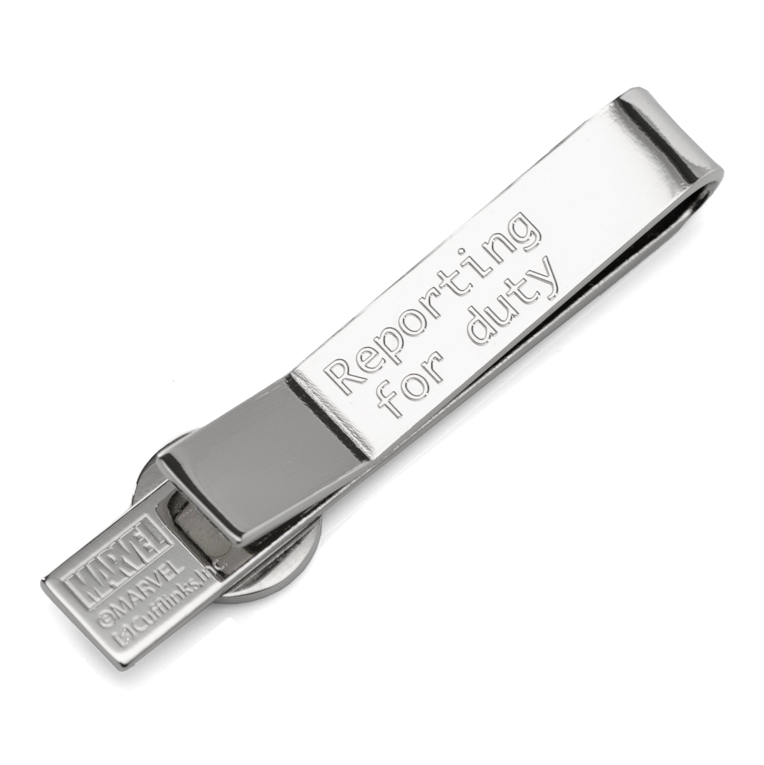 Marvel Captain America Silver Hidden Message Tie Bar by Cufflinks.com