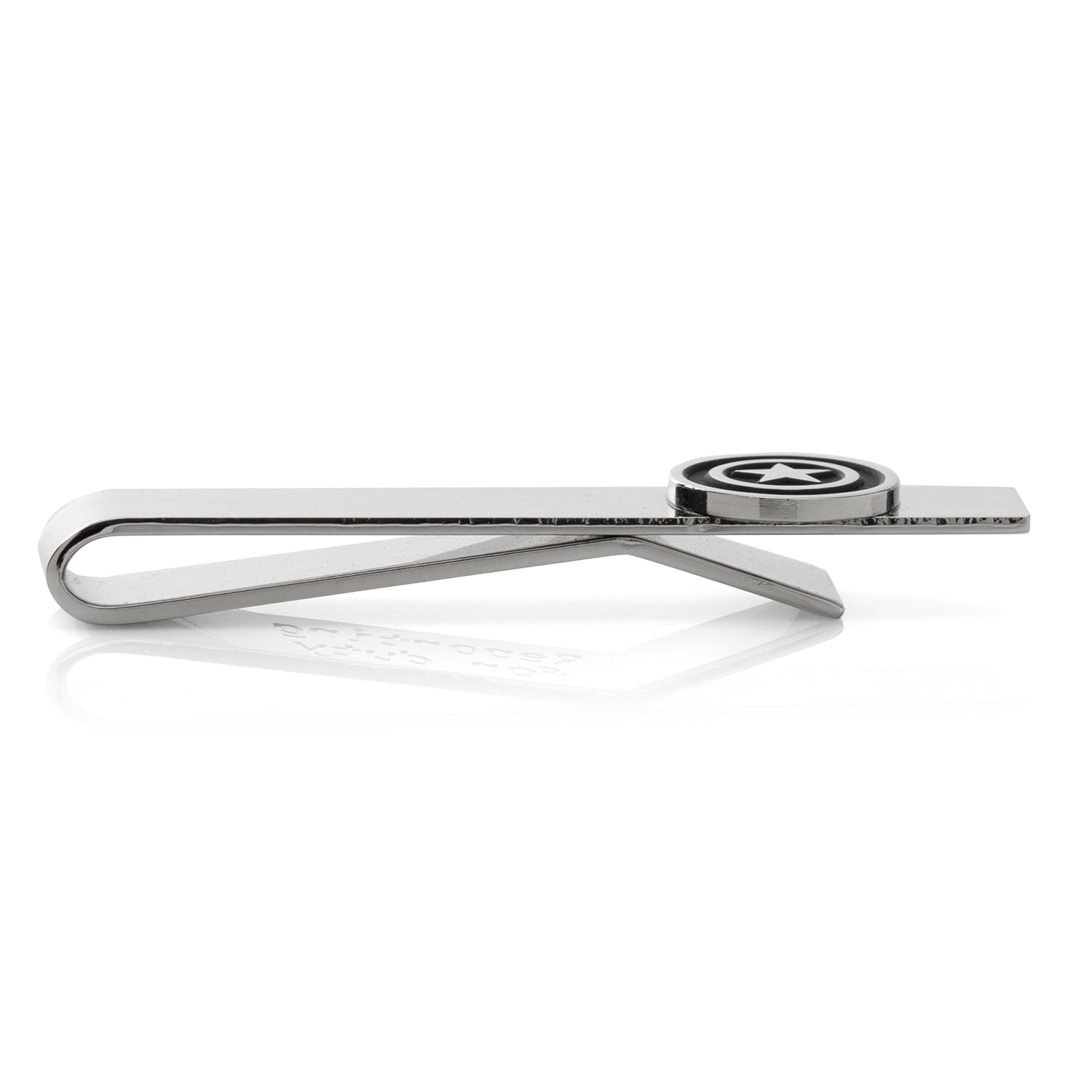 Marvel Captain America Silver Hidden Message Tie Bar by Cufflinks.com