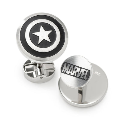 Marvel Captain America Shield Stainless Steel Cufflinks by Cufflinks.com