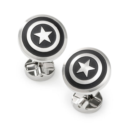 Marvel Captain America Shield Stainless Steel Cufflinks by Cufflinks.com