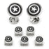 Marvel Captain America Shield Stainless Steel 5-Stud Set by Cufflinks.com