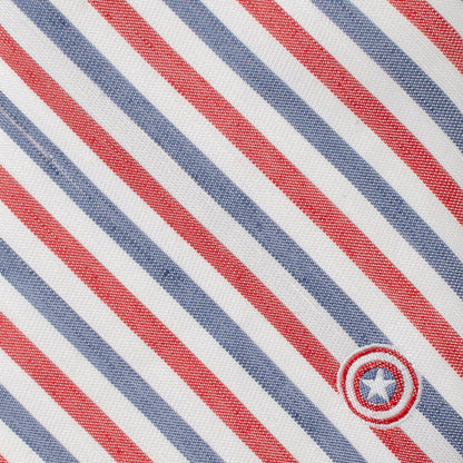 Marvel Captain America Striped White Men&