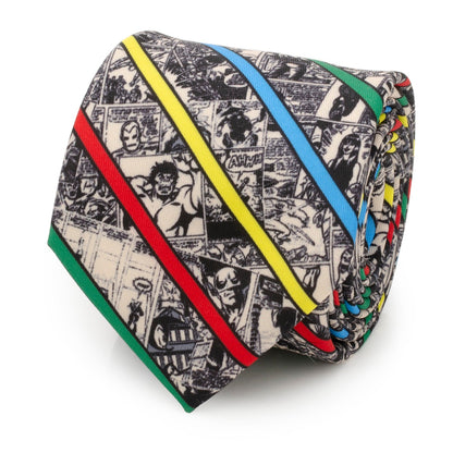 Marvel Comic Stripe Tan Men&