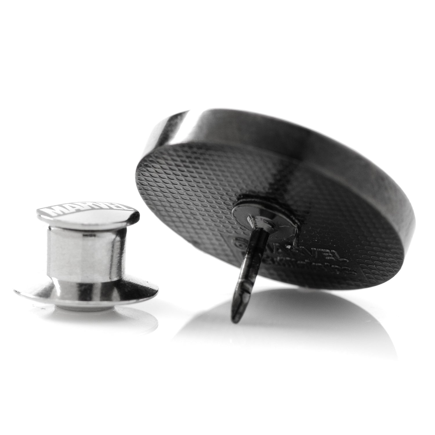 Marvel Daredevil Men’s Black Tie and Embossed Logo Lapel Pin Gift Set