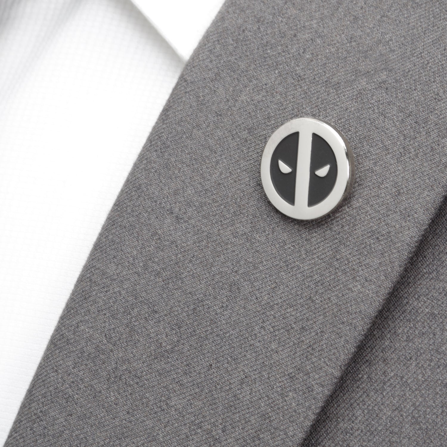 Marvel Deadpool Silver Mask Lapel Pin by Cufflinks.com