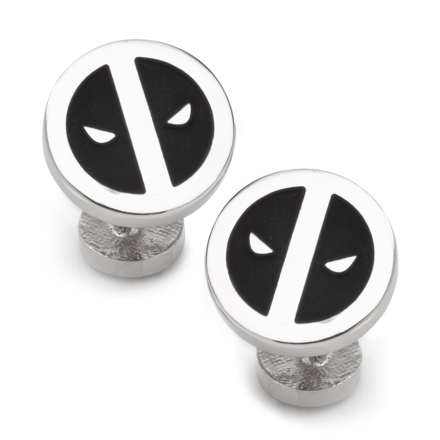 Marvel Deadpool Silver Mask Cufflinks by Cufflinks.com