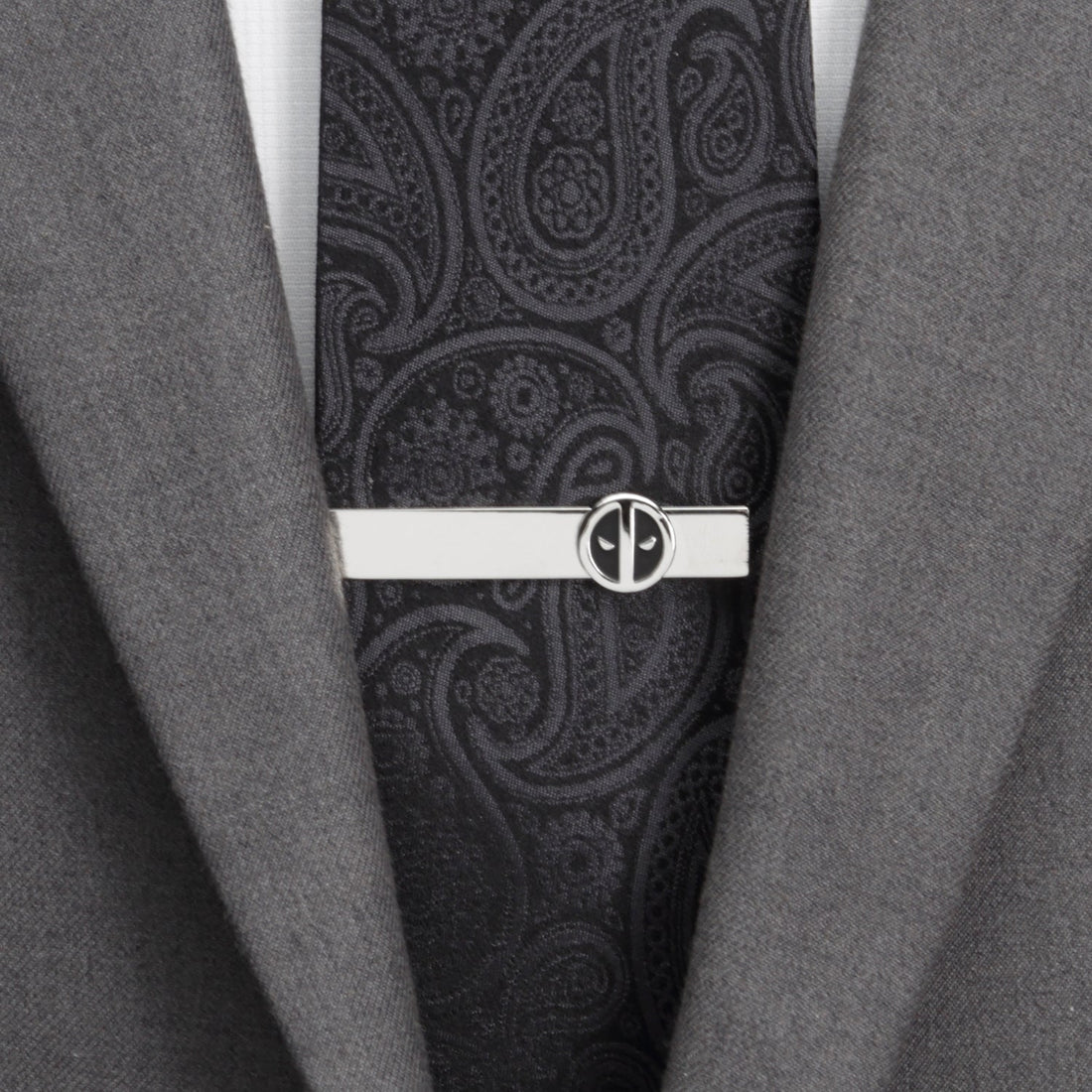 Marvel Deadpool Silver Mask Tie Bar by Cufflinks.com