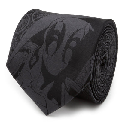 Marvel Deadpool Hidden Paisley Black Silk Men&