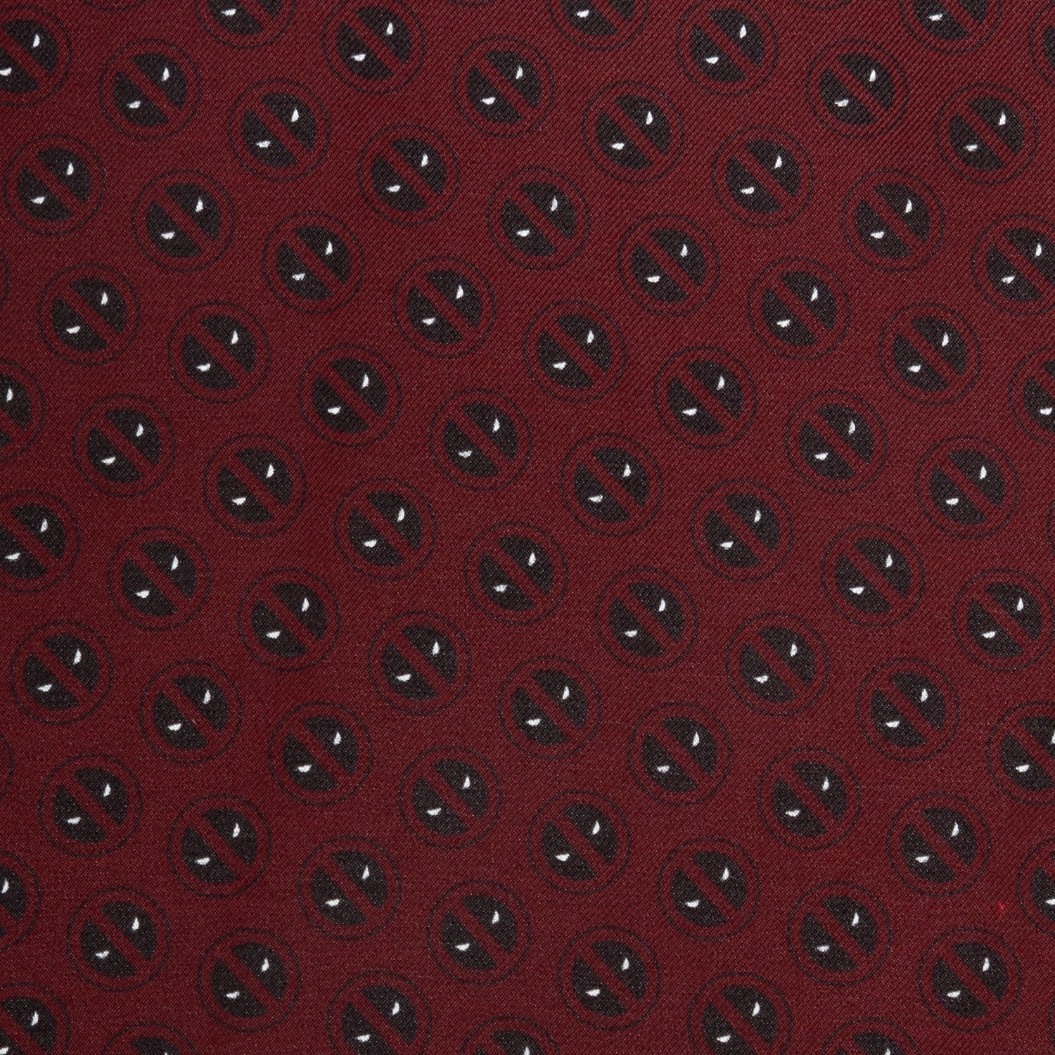 Marvel Deadpool Red Mask Silk Pocket Square 