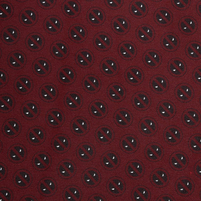 Marvel Deadpool Red Mask Silk Pocket Square 