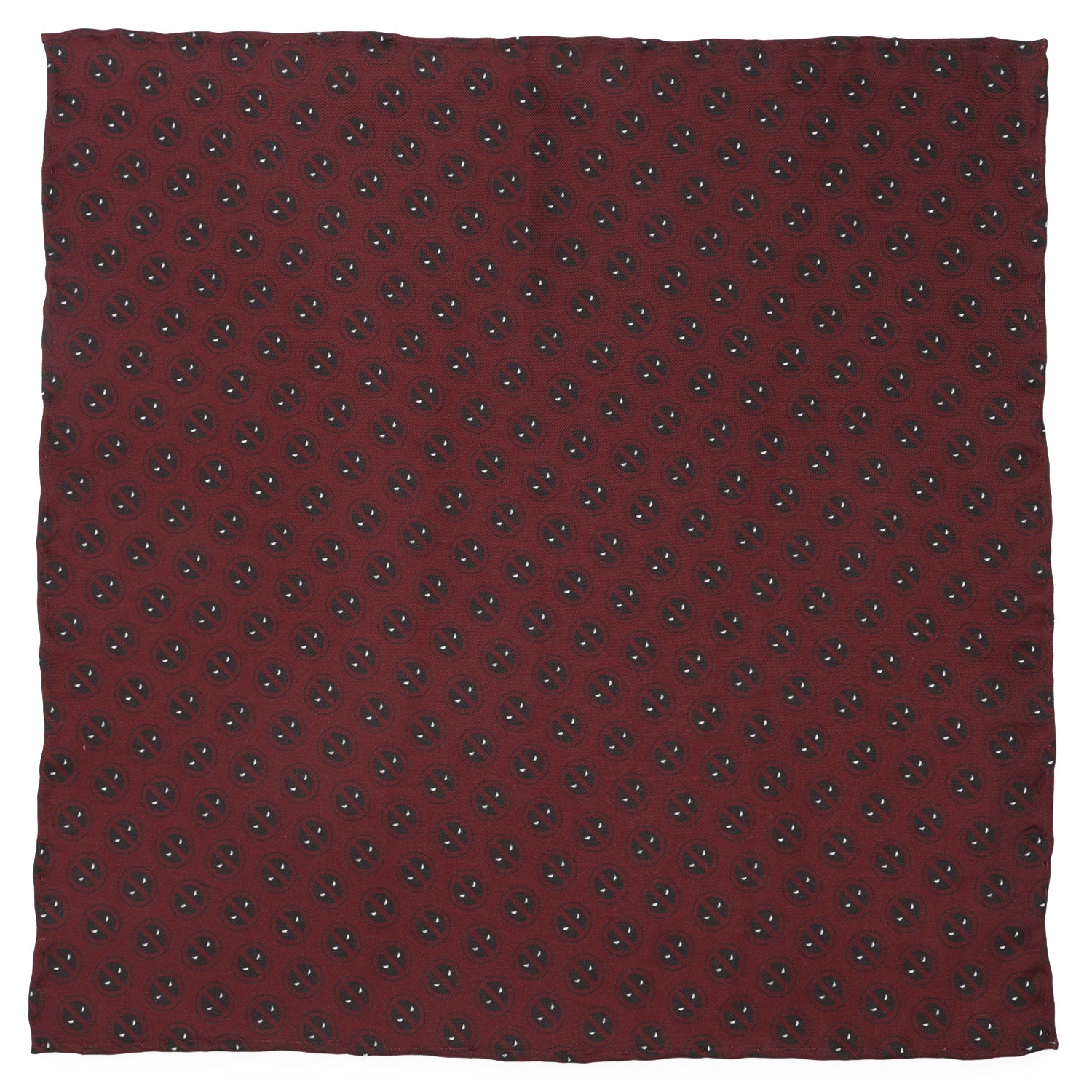 Marvel Deadpool Red Mask Silk Pocket Square by Cufflinks.com