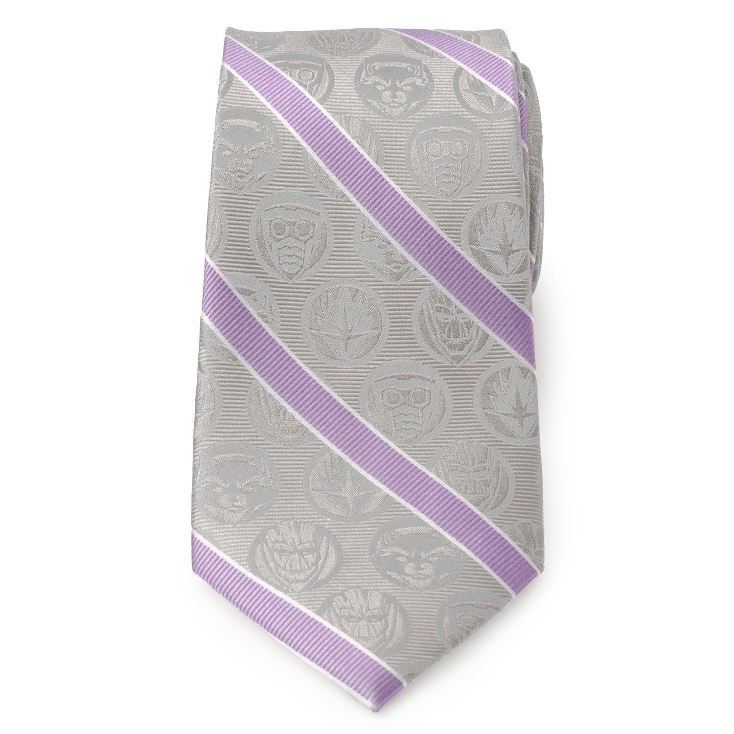 Marvel Guardians of the Galaxy Gray Stripe Tie by Cufflinks.com