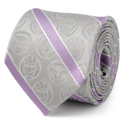 Marvel Guardians of the Galaxy Gray Stripe Tie by Cufflinks.com