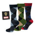 Marvel Guardians of the Galaxy Argyle 3 Sock Pack Gift Set by Cufflinks.com