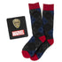 Marvel Guardians of the Galaxy Groot Star-Lord Charcoal Argyle Gift Set by Cufflinks.com