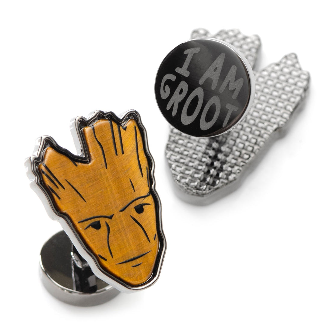 Marvel Guardians of the Galaxy Groot Tigers Eye Cufflinks by Cufflinks.com