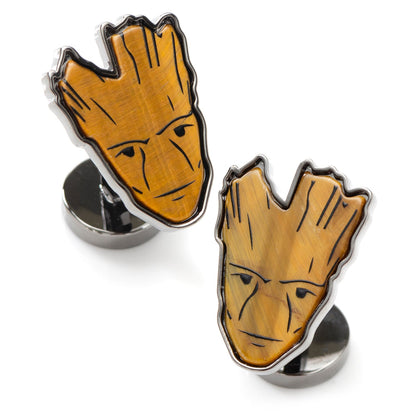 Marvel Guardians of the Galaxy Groot Tigers Eye Cufflinks by Cufflinks.com