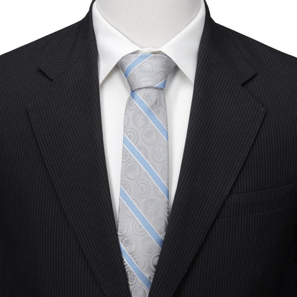 Marvel Comics Gray and Blue Stripe Men&