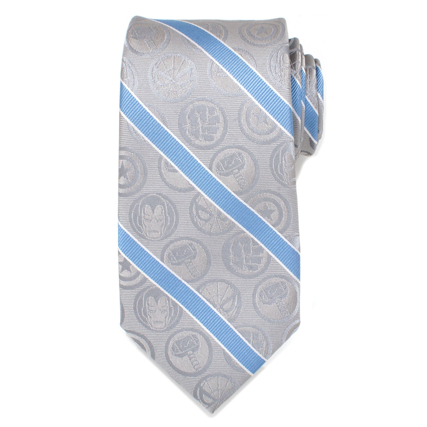 Marvel Comics Gray and Blue Stripe Men&