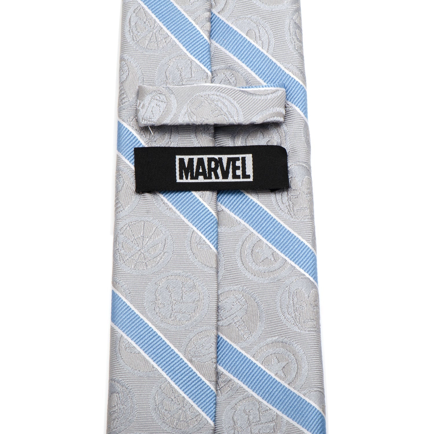 Marvel Comics Gray and Blue Stripe Men&