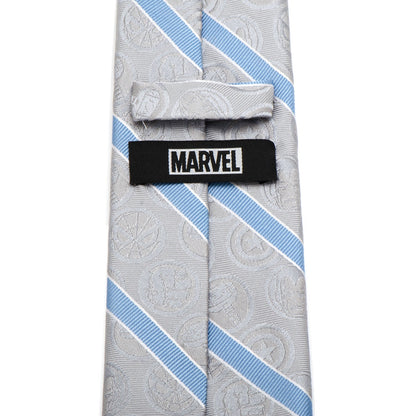Marvel Comics Gray and Blue Stripe Men&