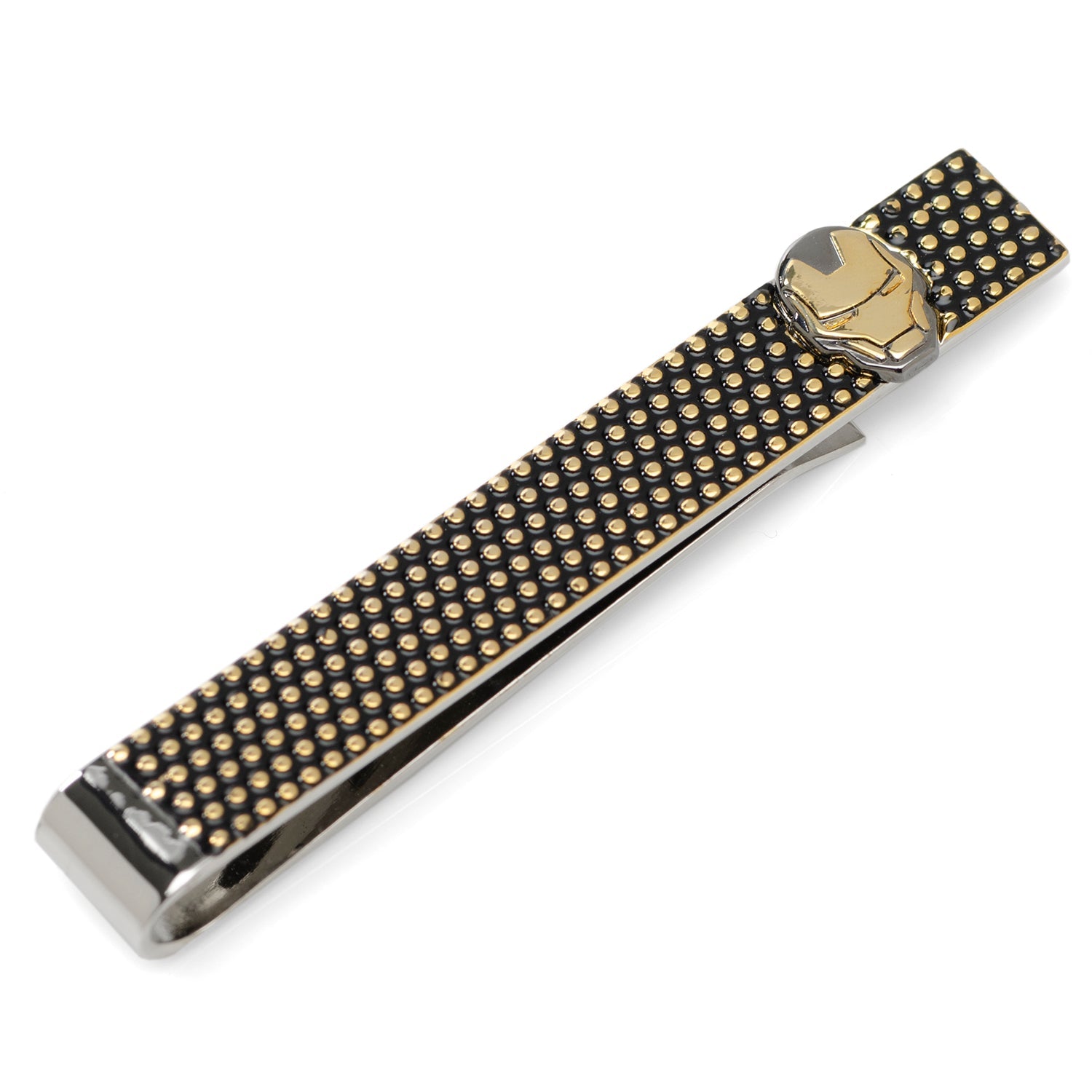 Marvel Iron Man "I Love You 3000" Textured Hidden Message Tie Bar by Cufflinks.com