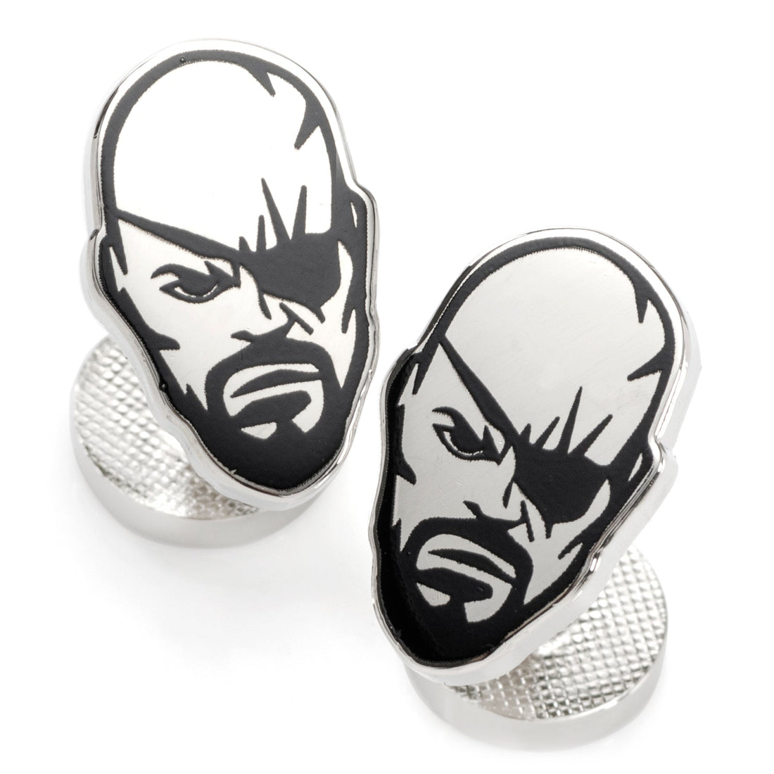 Marvel Nick Fury Silver Cufflinks by Cufflinks.com