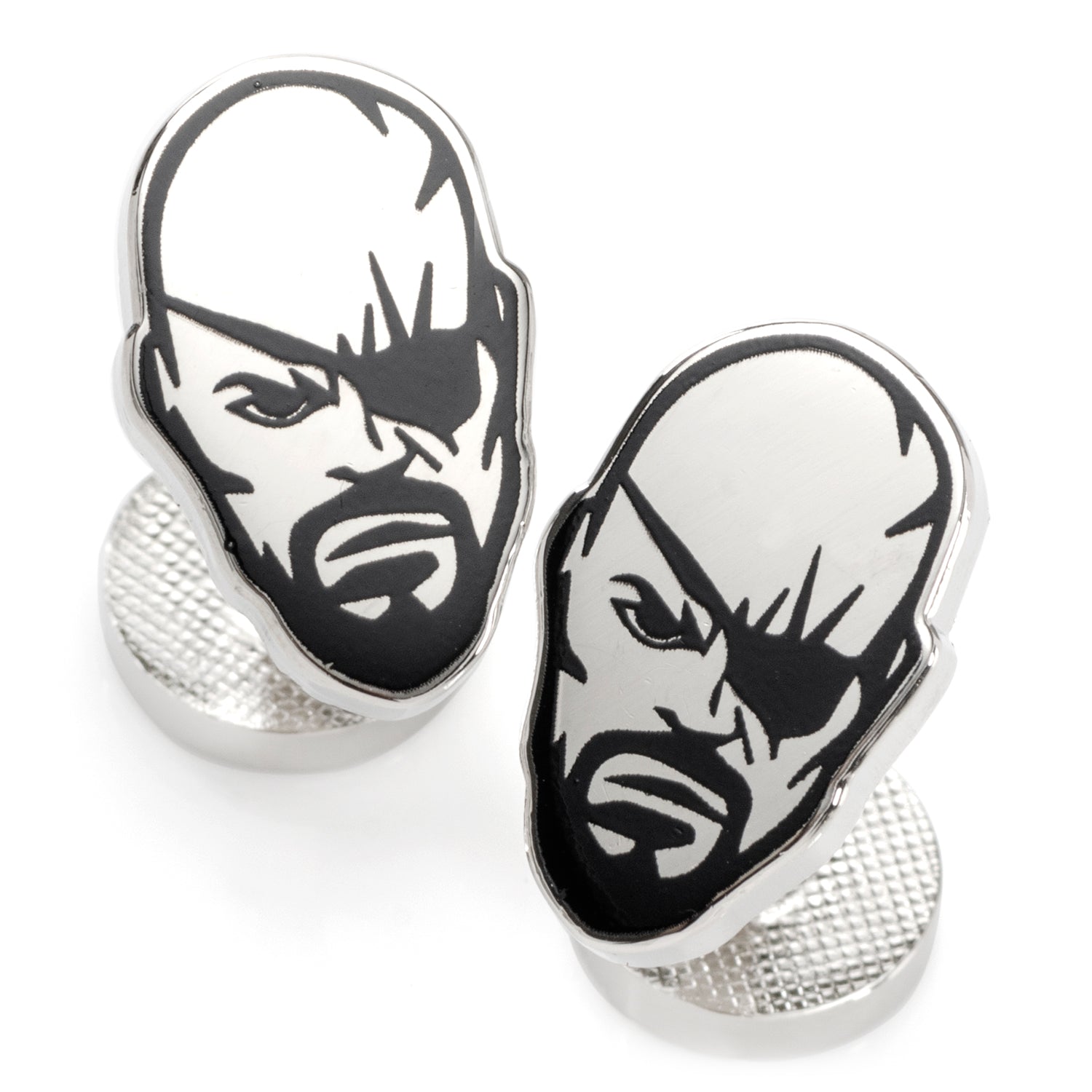 Marvel Nick Fury Silver Cufflinks by Cufflinks.com
