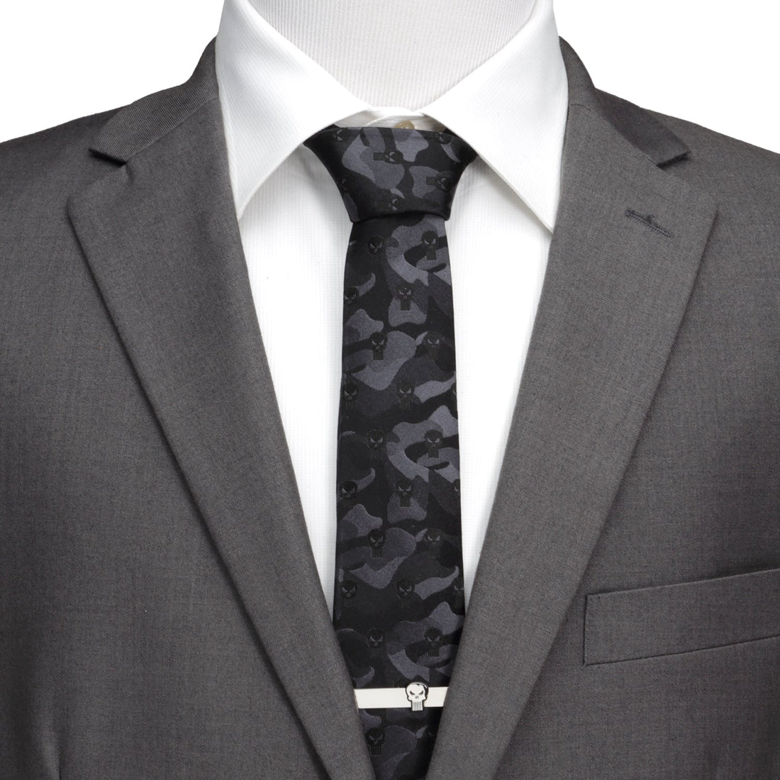 Marvel The Punisher Camo Black Silk Men&