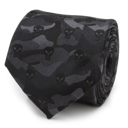 Marvel The Punisher Camo Black Silk Men&