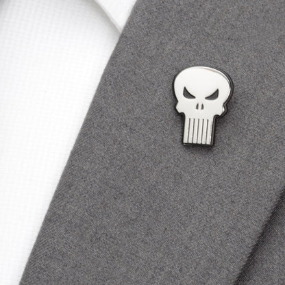 Marvel The Punisher Silver Lapel Pin by Cufflinks.com