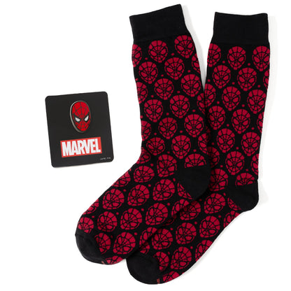 Marvel Spider-Man Dot Red and Black Gift Set by Cufflinks.com