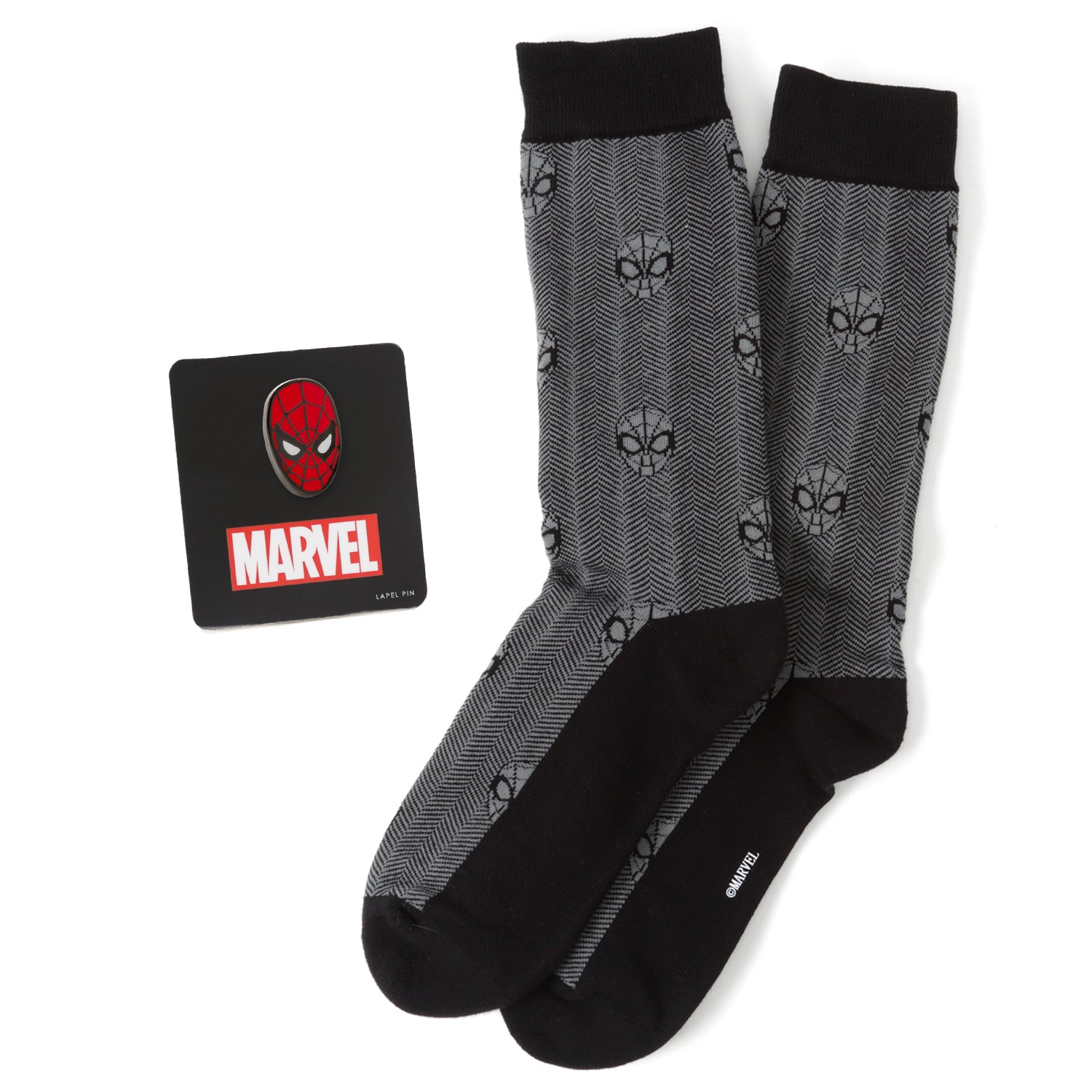 Marvel Spider-Man Herringbone Black Gift Set 