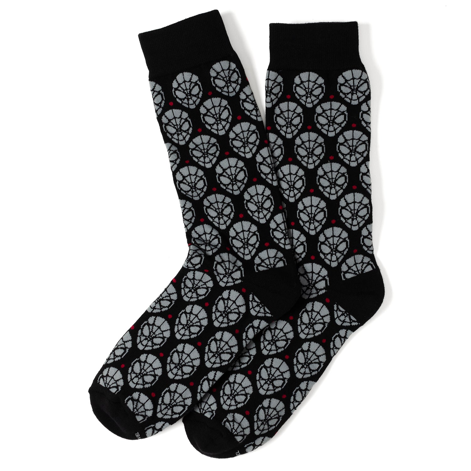 Marvel Spider-Man Dot 3 Pack Socks and Lapel Pin Gift Set