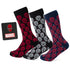 Marvel Spider-Man Dot 3 Pack Socks and Lapel Pin Gift Set by Cufflinks.com
