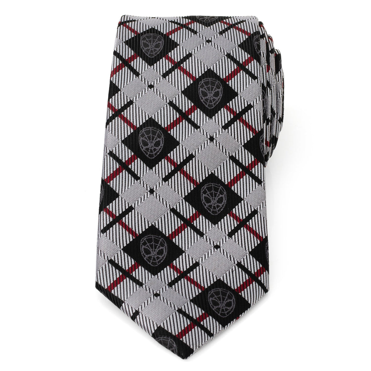 Marvel Spider-Man Plaid Black Men&