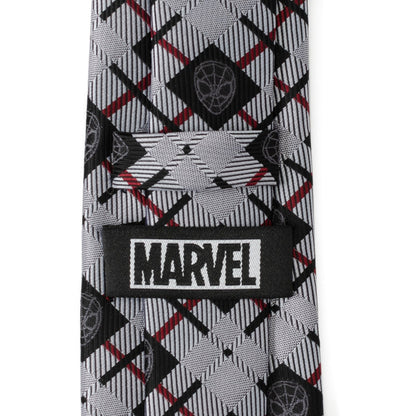 Marvel Spider-Man Plaid Black Men&