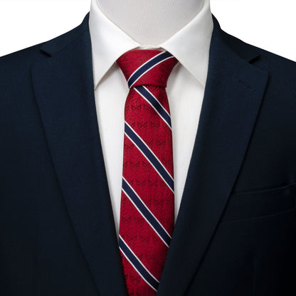Marvel Spider-Man Red and Navy Stripe Men&