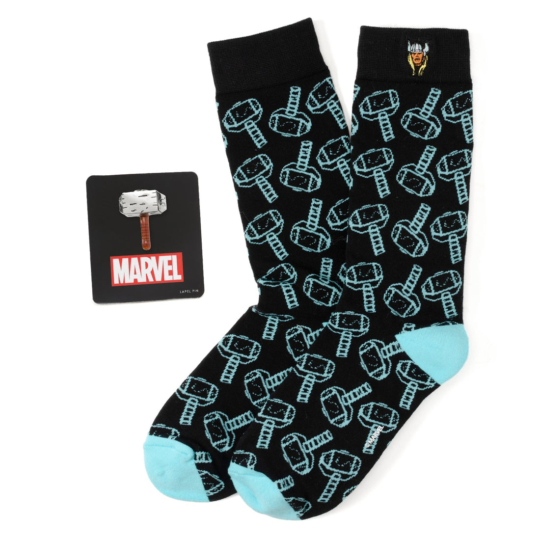 Marvel Thor Pattern Blue and Black Gift Set by Cufflinks.com