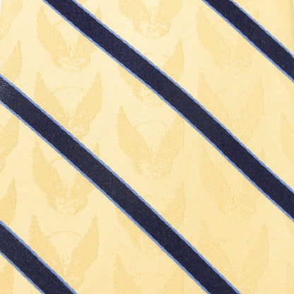 Marvel X-Men Wolverine Yellow and Navy Stripe Silk Men&