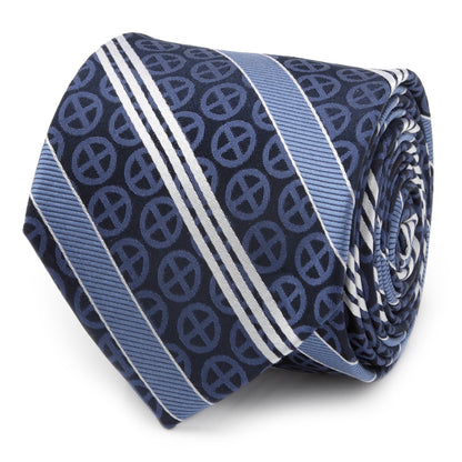 Marvel X-Men Symbol Navy Stripe Men&