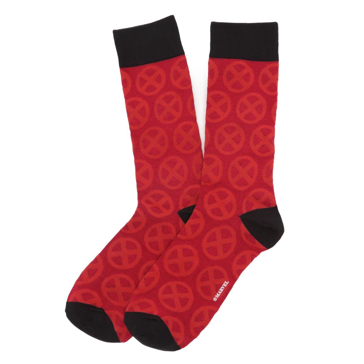 Marvel X-Men Socks 3 Pack with Lapel Pin Gift Set by Cufflinks.com